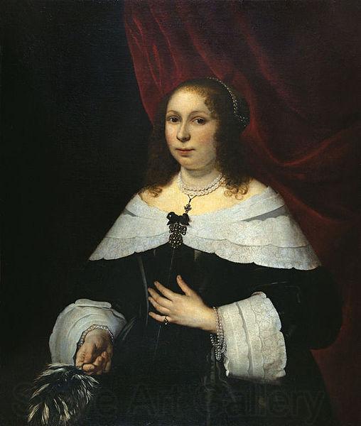Bartholomeus van der Helst Lady in Black Norge oil painting art
